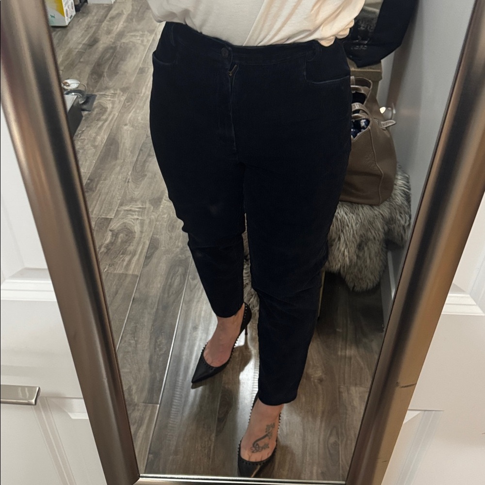 Womens vintage Black- blue eddie bauer Corduroy Pants - size 10 (fit 7-8)